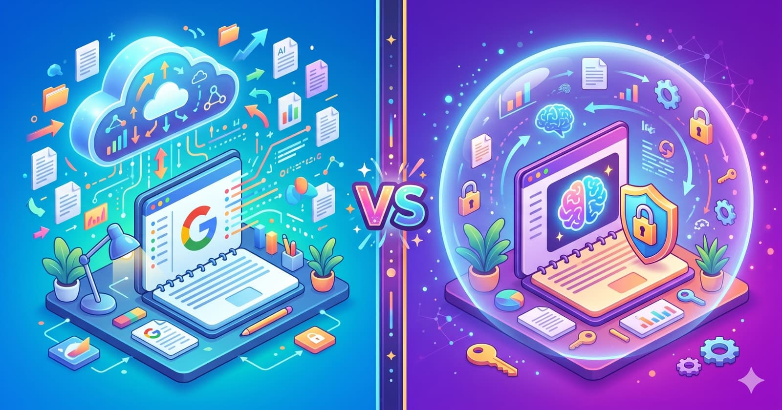 Comparaison NotebookLM Google vs Innovaweb Kit pour étudiants