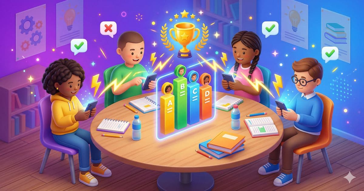 Réviser le bac en groupe avec des quiz battles entre amis