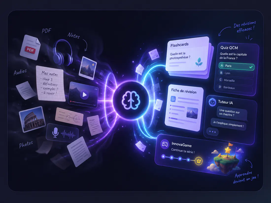 Des supports de cours aux outils de révision et aux jeux éducatifs InnovaGame